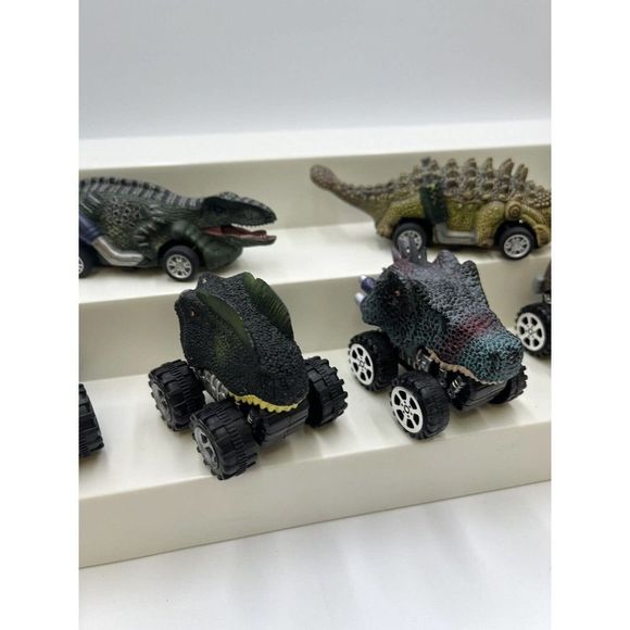 Lot 8 Dinosaur Shaped Toy Car Pull And Go Kid Gift Dino Toy Children Unbranded - Picture 3 of 9